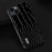 ABEEL For iPhone 15 Plus Crocodile Texture Phone Case Genuine Cow Leather+PC+TPU Anti-drop Cover - Black - 2