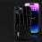ABEEL For iPhone 15 Plus Crocodile Texture Phone Case Genuine Cow Leather+PC+TPU Anti-drop Cover - Black - 4