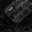 ABEEL For iPhone 15 Shockproof Mahjong Texture Cover Genuine Cow Leather+PC+TPU Phone Case - Black - 3