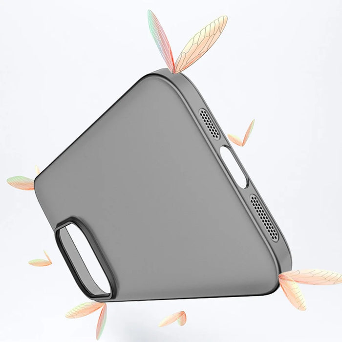 For iPhone 14 Pro Max Anti-Scratch Shell Matte Finished Phone Cover Ultra-thin Hard PP Phone Case - Transparent Black - 3