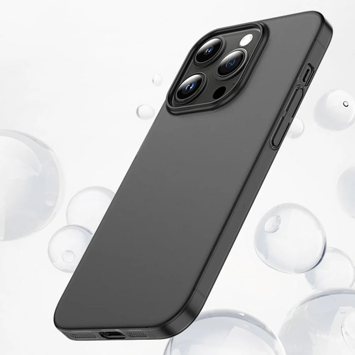 For iPhone 14 Pro Max Anti-Scratch Shell Matte Finished Phone Cover Ultra-thin Hard PP Phone Case - Transparent Black - 4