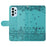 For Samsung Galaxy A53 5G Wallet Phone Cover Imprinted Wall Cats Leather Stand  Phone Case with Strap - Blue - 4