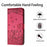 For Samsung Galaxy A33 5G Leather Stand Wallet Phone Cover Imprinted Wall Cats Phone Case with Strap - Red - 5