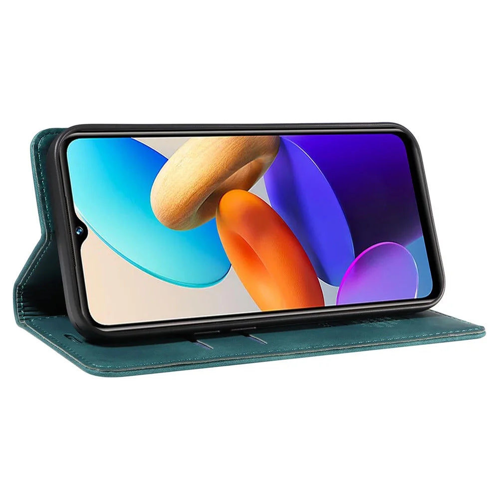 BETOPNICE 003 For vivo Y35 / Y22s 4G / Y22 4G RFID Blocking Cell Phone Cover Leather Wallet Stand Case - Green - 3