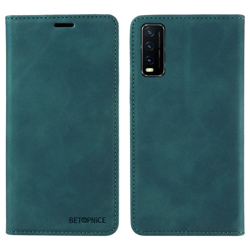 BETOPNICE 003 For vivo Y20 / Y20i / Y20s / Y12s / Y12s 2021 / Y11s / Y30 (China) / Y20 2021 / Y20G / Y30g 4G / iQOO U1x / Y20A / Y12a / T1x 4G / T1x (India) / Y20s [G] Leather Case - Green - 1