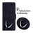 For iPhone 15 Pro Max Anti-scratch Flip Stand Wallet Case PU Leather Butterfly Printing Phone Cover - Black - 5