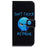 For iPhone 15 Pro Max Leather Phone Case Wallet Stand Pattern Printing Cover - Don't Touch My Phone - 7