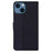 For iPhone 15 Geometry Imprinted PU Leather Wallet Stand Phone Shell Shockproof Mobile Case - Black - 7