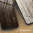 For iPhone 15 Pro Wood Grain Pattern Tempered Glass + TPU Cover Anti-scratch Phone Case - Black - 5