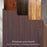 For iPhone 15 Pro Wood Grain Pattern Tempered Glass + TPU Cover Anti-scratch Phone Case - Black - 6
