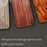 For iPhone 15 Pro Wood Grain Pattern Tempered Glass + TPU Cover Anti-scratch Phone Case - Black - 7
