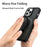 For iPhone 12 / 12 Pro Matte Phone Case Compatible with MagSafe TPU+PC Kickstand Magnetic Cover - Sapphire - 2