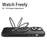 For iPhone 12 / 12 Pro Matte Phone Case Compatible with MagSafe TPU+PC Kickstand Magnetic Cover - Sapphire - 5
