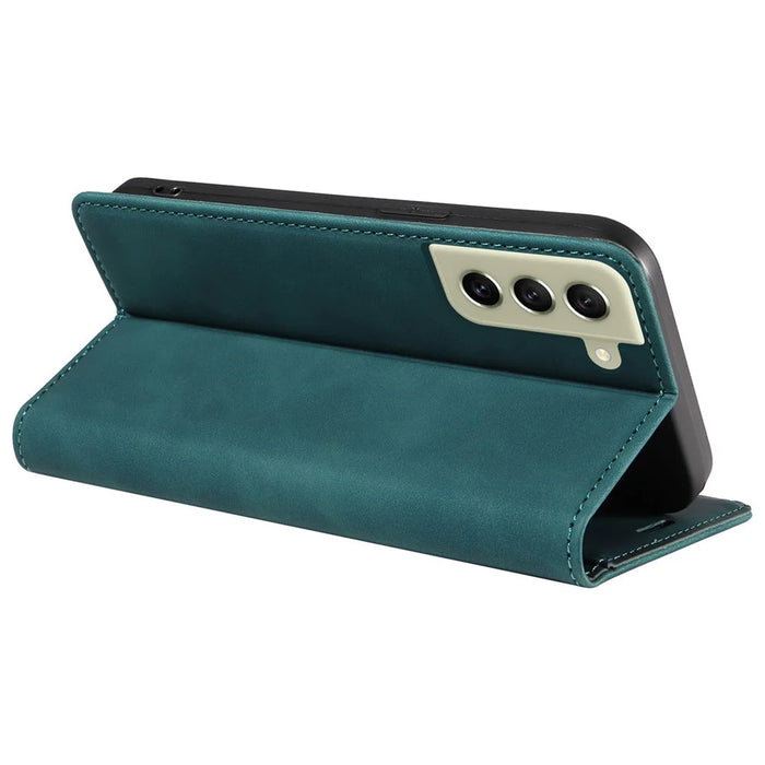 BETOPNICE 003 Anti-drop Phone Case for Samsung Galaxy S21+ 5G RFID Blocking Leather Wallet Stand Cover - Green - 4