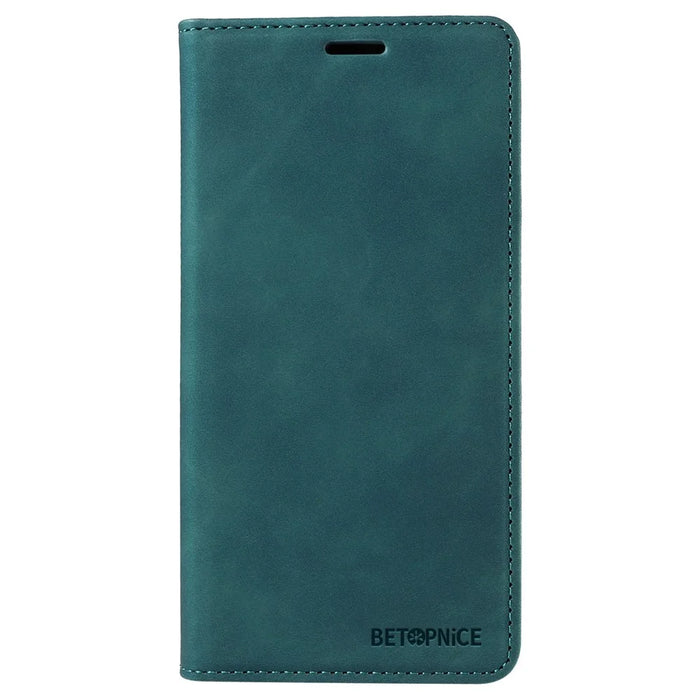 BETOPNICE 003 Anti-drop Phone Case for Samsung Galaxy S21+ 5G RFID Blocking Leather Wallet Stand Cover - Green - 7