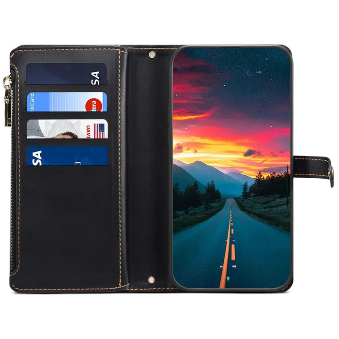 ESEBLE for Samsung Galaxy A25 5G (Global) (161mm) Wallet Stand Phone Case RFID Blocking Leather Cover - Black - 2