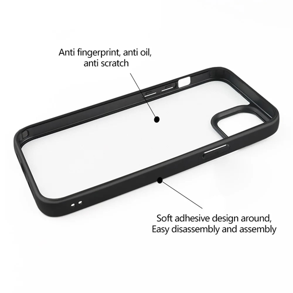 Transparent Phone Cover for iPhone 15 , Anti-scratch PC + TPU Mobile Phone Case - 6