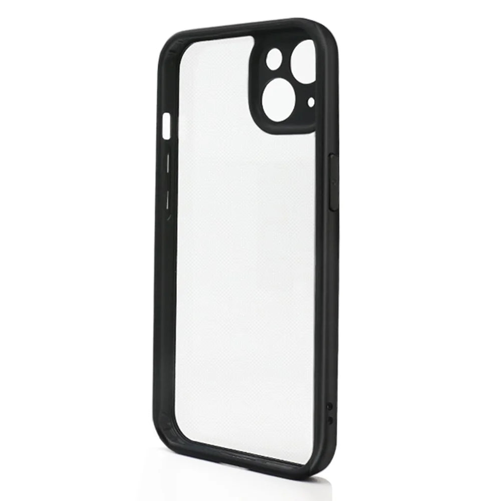 Transparent Phone Case  for iPhone 14 , TPU Frame PC Back Protective Phone Cover - 2