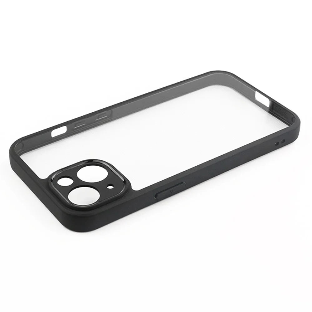 Transparent Phone Case  for iPhone 14 , TPU Frame PC Back Protective Phone Cover - 3