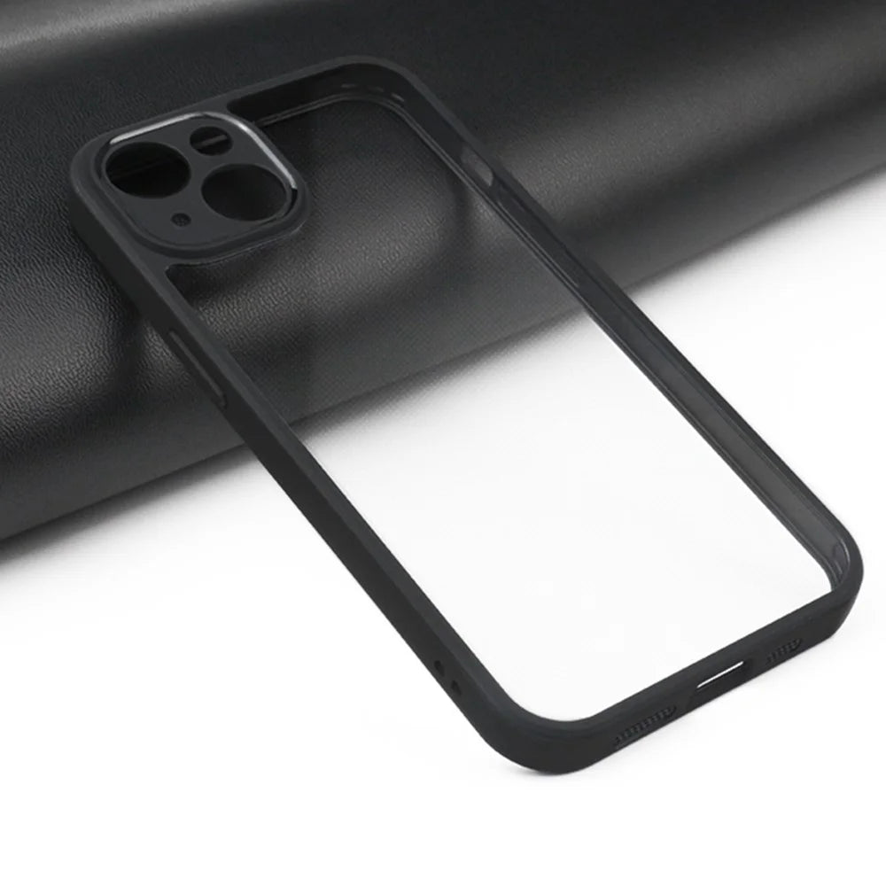 Transparent Phone Case  for iPhone 14 , TPU Frame PC Back Protective Phone Cover - 7
