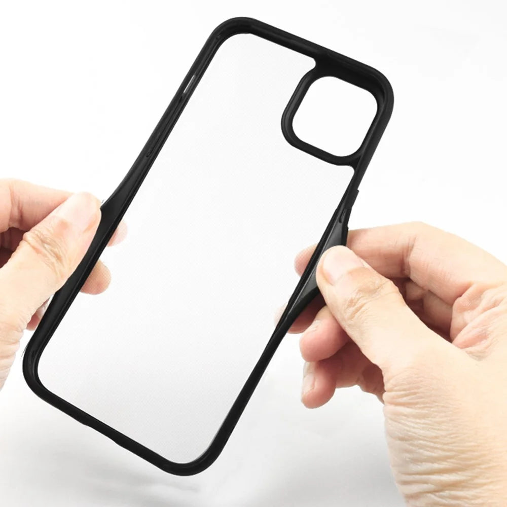 For iPhone 15 Plus Transparent Phone Case PC + TPU Anti-drop Protective Phone Cover - 5