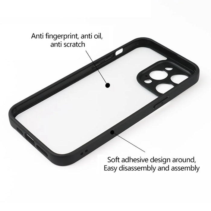 For iPhone 14 Pro Max PC + TPU Crystal Clear Phone Case Drop-proof Cell Phone Cover - 6