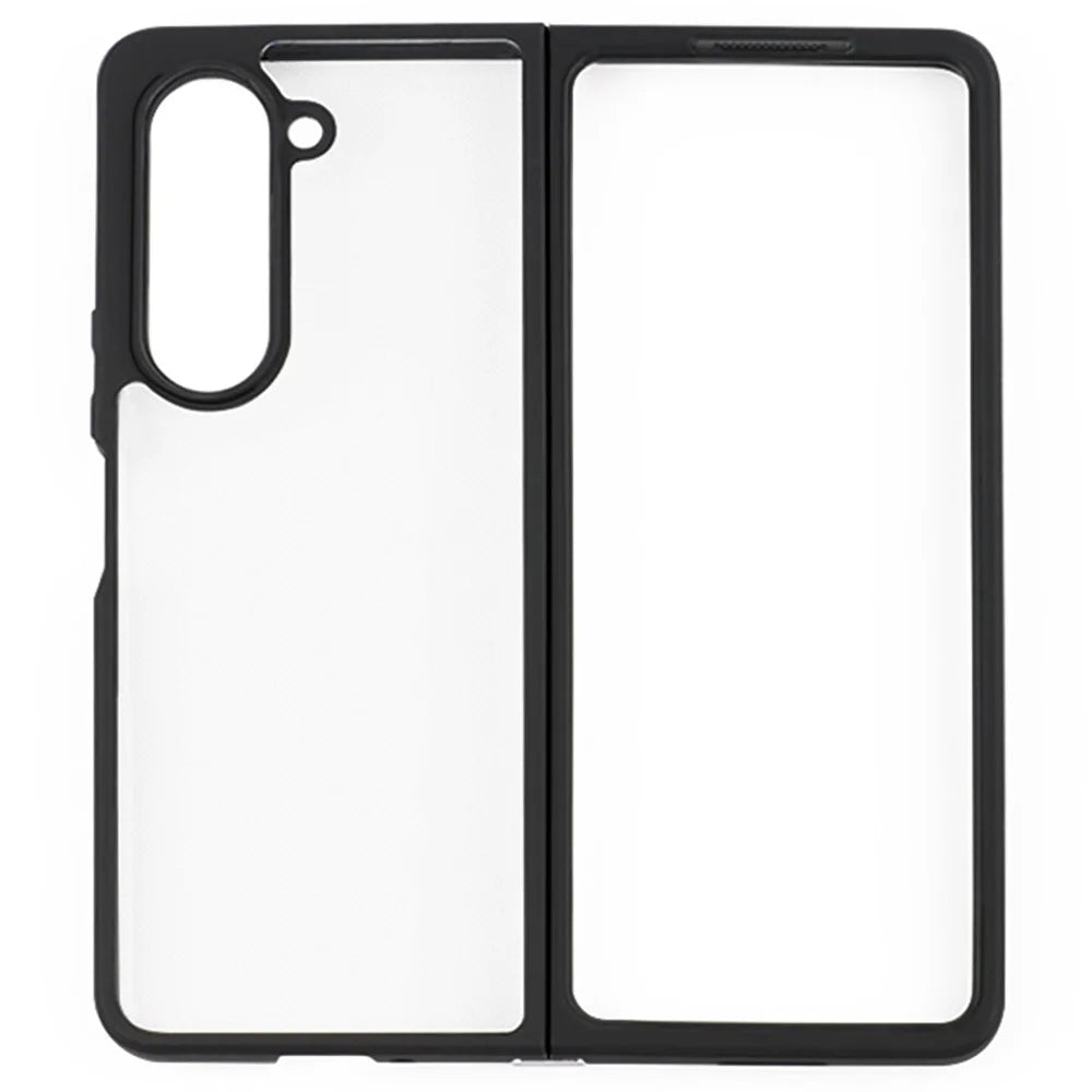 For Samsung Galaxy Z Fold5 5G Phone Cover Anti-Dust Flexible TPU + Hard PC Transparent Phone Case - 1