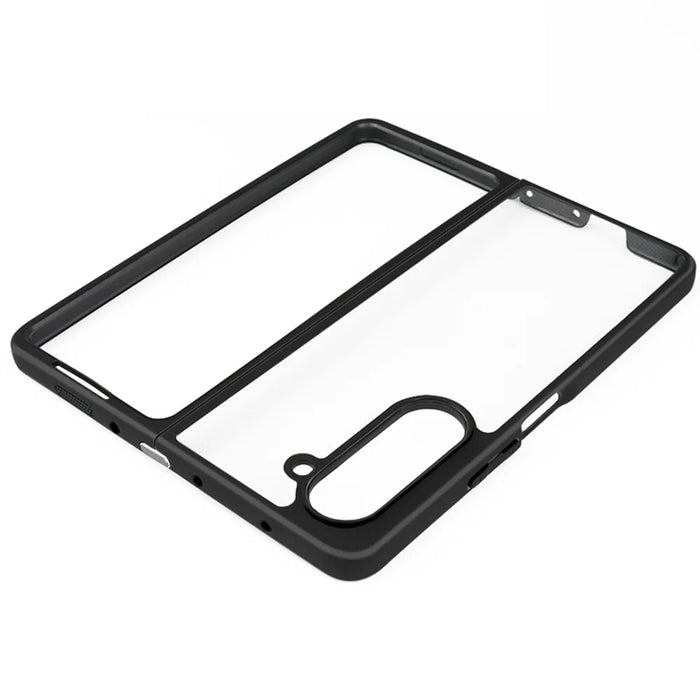 For Samsung Galaxy Z Fold5 5G Phone Cover Anti-Dust Flexible TPU + Hard PC Transparent Phone Case - 4