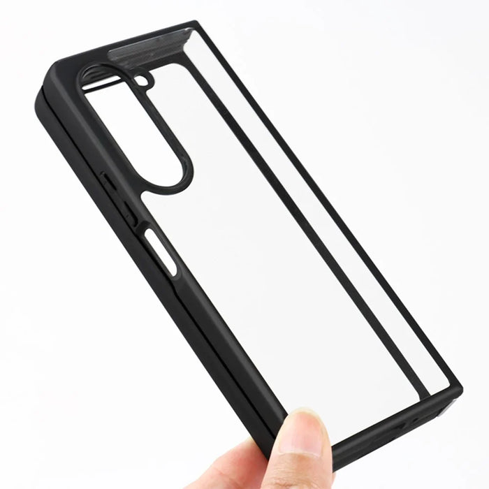 For Samsung Galaxy Z Fold5 5G Phone Cover Anti-Dust Flexible TPU + Hard PC Transparent Phone Case - 5