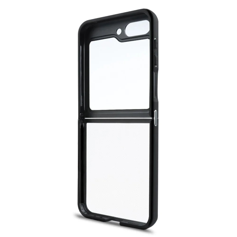 Phone Case for Samsung Galaxy Z Flip5 5G , Shockproof Phone Cover TPU + PC Transparent Shell - 2