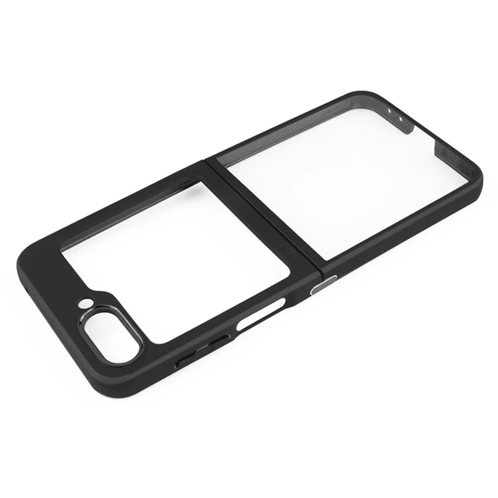 Phone Case for Samsung Galaxy Z Flip5 5G , Shockproof Phone Cover TPU + PC Transparent Shell - 4
