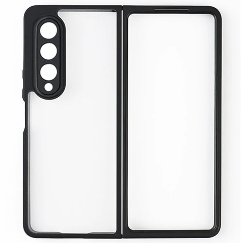 For Samsung Galaxy Z Fold4 5G Clear Cell Phone Case TPU + PC Transparent Mobile Phone Cover - 1