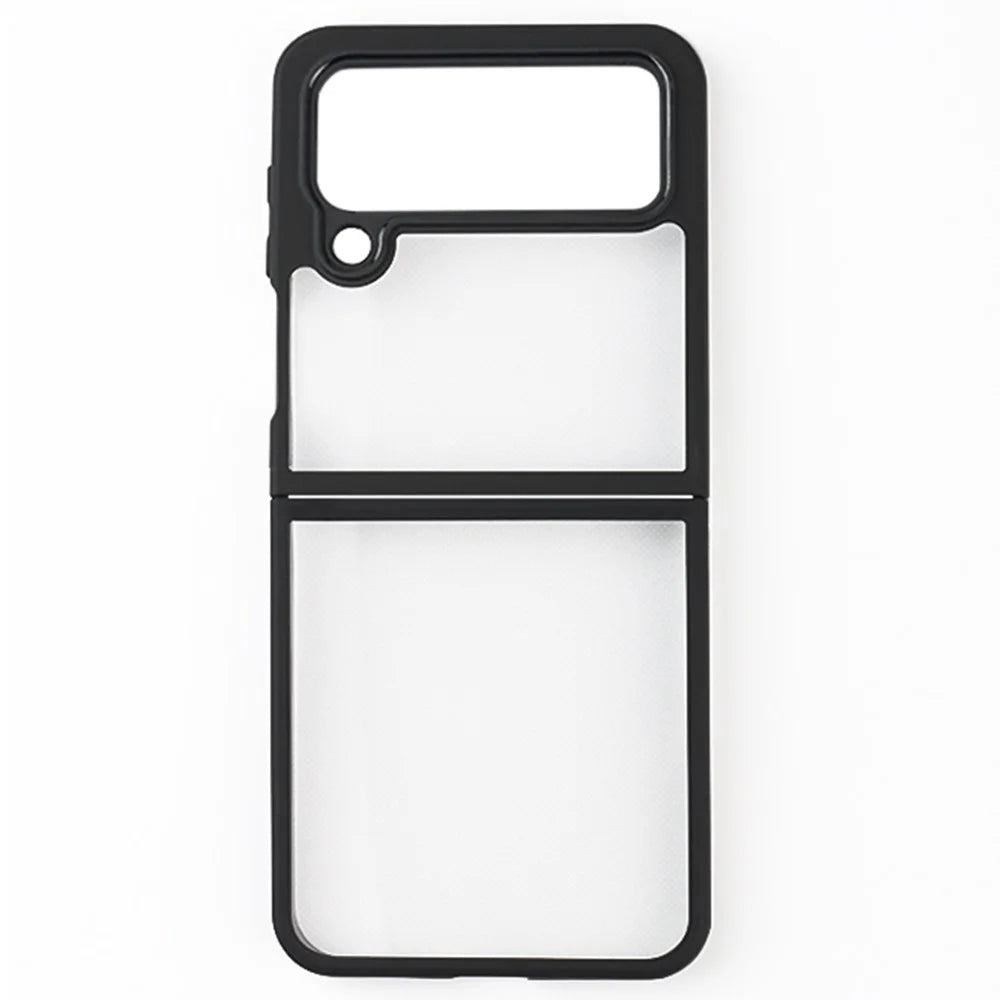 For Samsung Galaxy Z Flip4 5G Anti-Scratch Phone Case TPU + Hard PC Slim-Fit Shell Transparent Phone Cover - 1