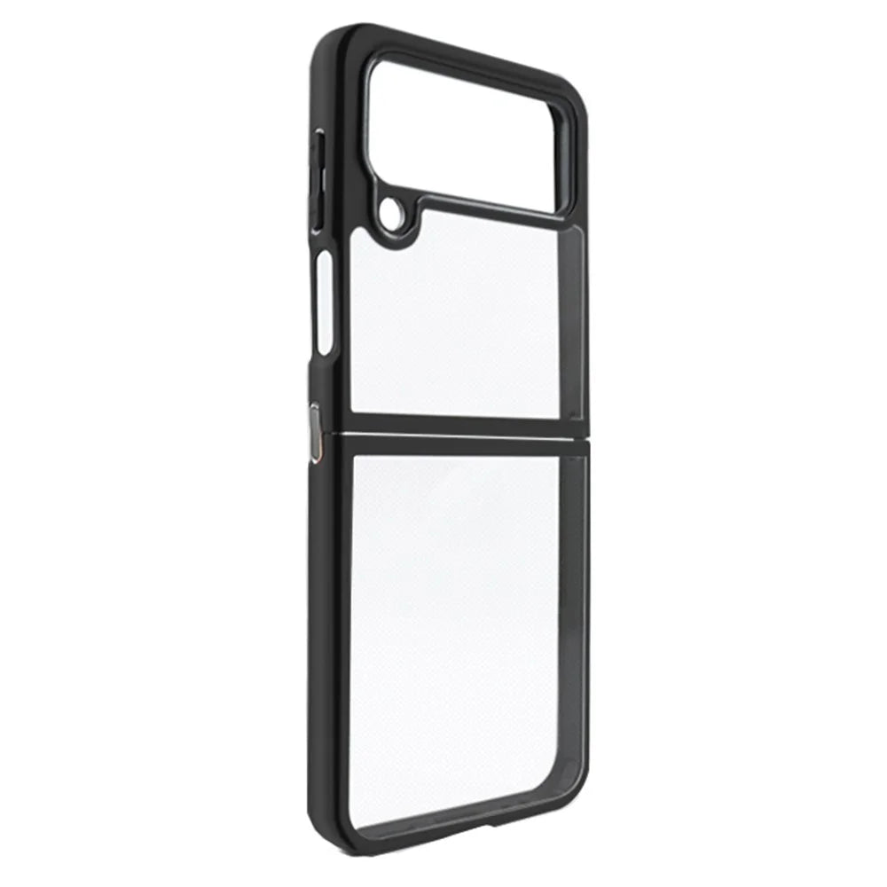 For Samsung Galaxy Z Flip4 5G Anti-Scratch Phone Case TPU + Hard PC Slim-Fit Shell Transparent Phone Cover - 3