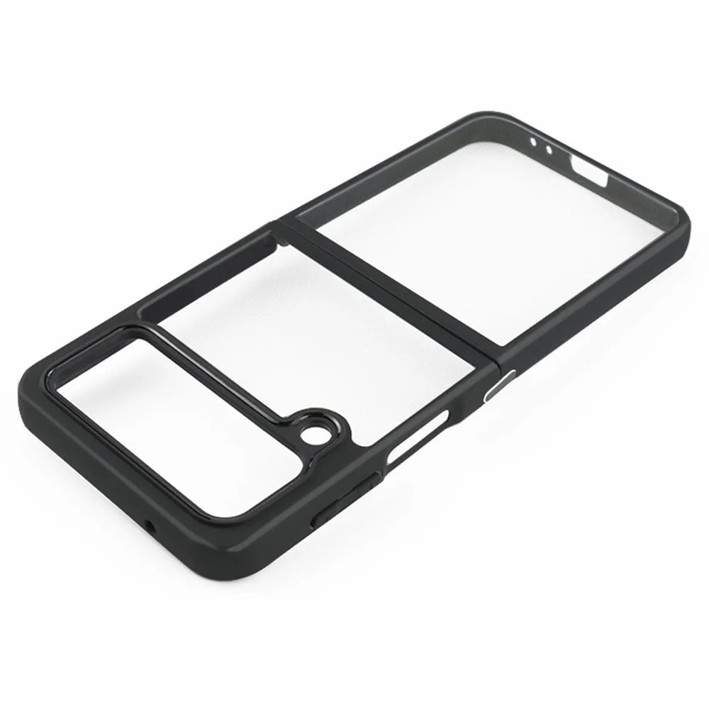 For Samsung Galaxy Z Flip4 5G Anti-Scratch Phone Case TPU + Hard PC Slim-Fit Shell Transparent Phone Cover - 4