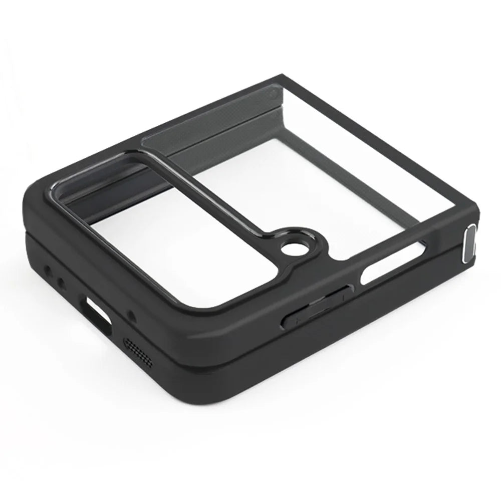 For Samsung Galaxy Z Flip4 5G Anti-Scratch Phone Case TPU + Hard PC Slim-Fit Shell Transparent Phone Cover - 5