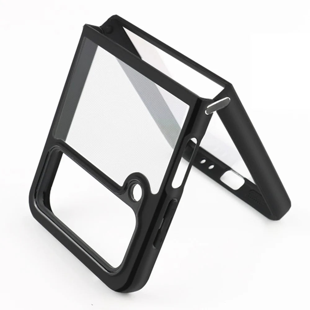For Samsung Galaxy Z Flip4 5G Anti-Scratch Phone Case TPU + Hard PC Slim-Fit Shell Transparent Phone Cover - 6