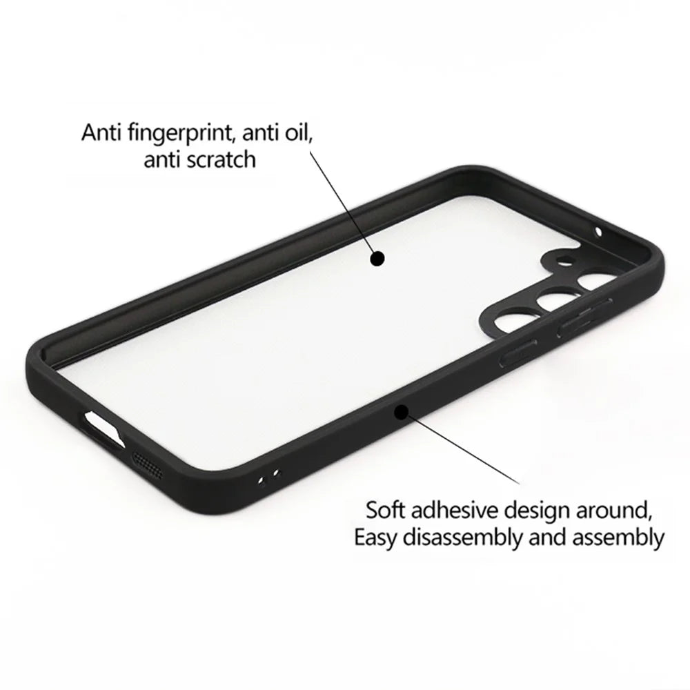 For Samsung Galaxy S23+ Clear Phone Cover Soft TPU + Hard PC Transparent Phone Case Shell - 7