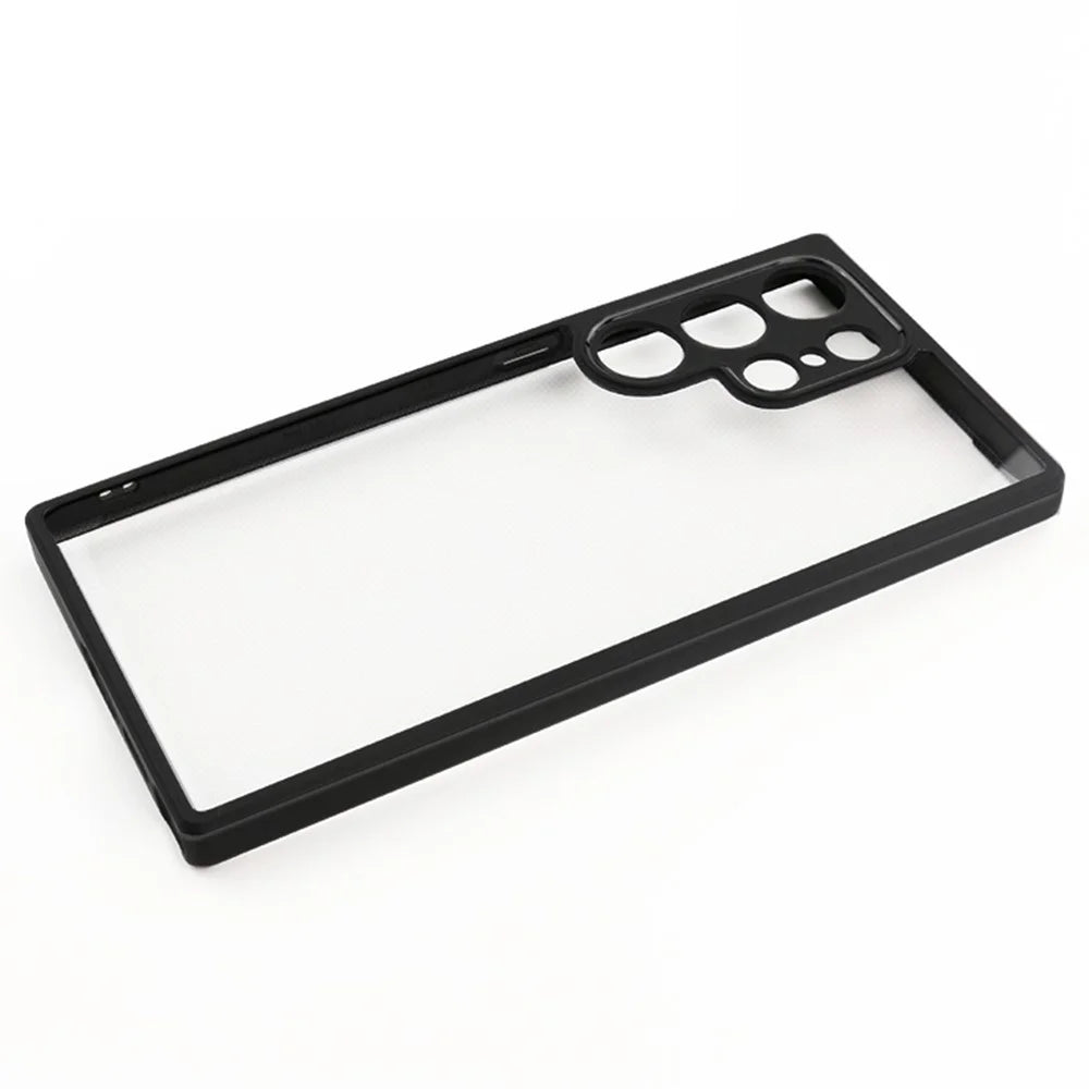 For Samsung Galaxy S23 Ultra Transparent Phone Case Shockproof Flexible TPU + Hard PC Cell Phone Cover - 4