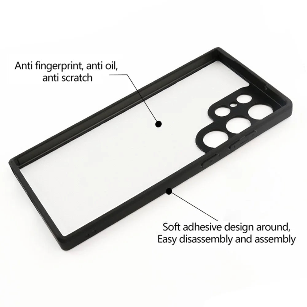 For Samsung Galaxy S23 Ultra Transparent Phone Case Shockproof Flexible TPU + Hard PC Cell Phone Cover - 7