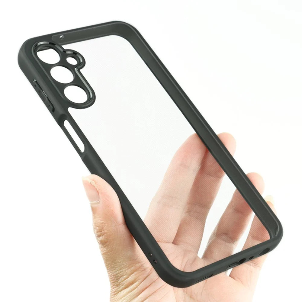 For Samsung Galaxy A24 4G (162.1 x 77.6 x 8.3mm) Slim-Fit Phone Cover Anti-Dust TPU + Hard PC Transparent Phone Case - 5