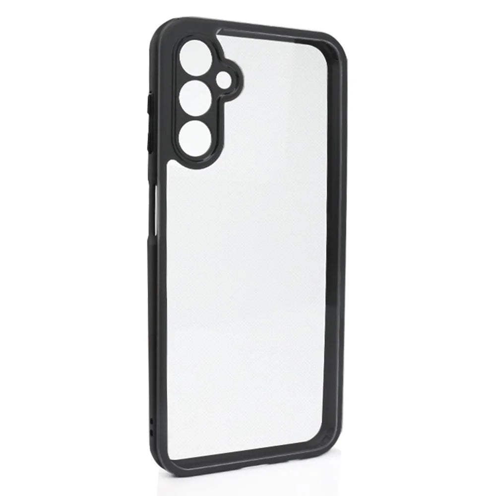 Transparent Phone Case For Samsung Galaxy A14 4G / 5G , Phone Cover Anti-Dust Flexible TPU + Hard PC Shell - 3