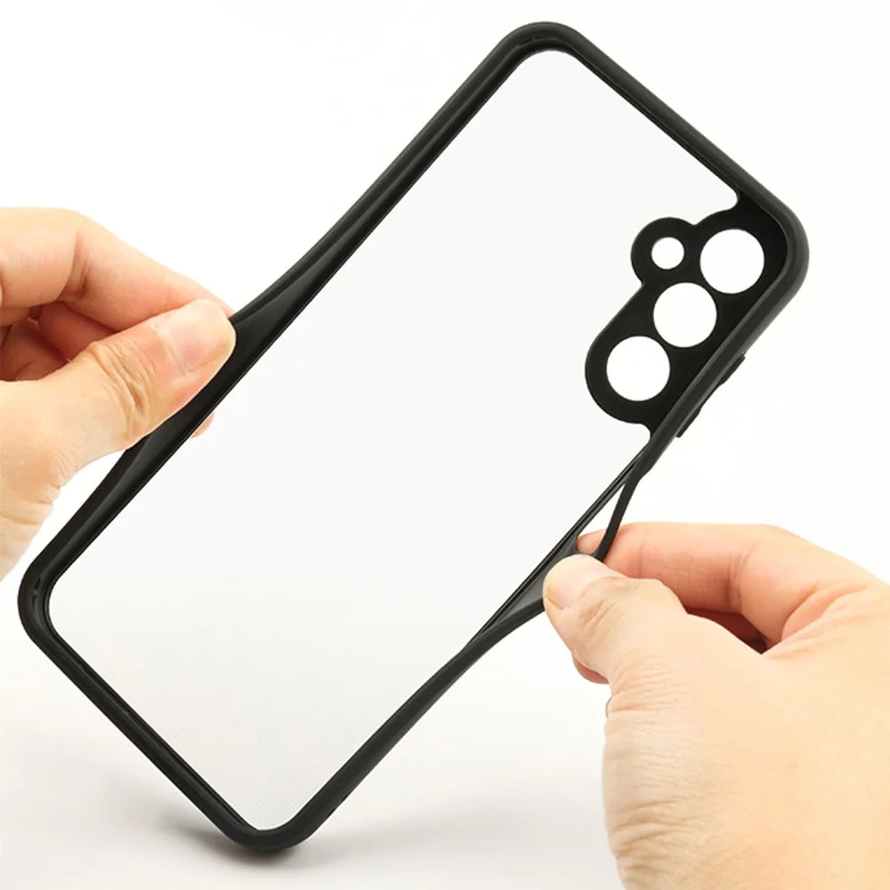 Transparent Phone Case For Samsung Galaxy A14 4G / 5G , Phone Cover Anti-Dust Flexible TPU + Hard PC Shell - 6