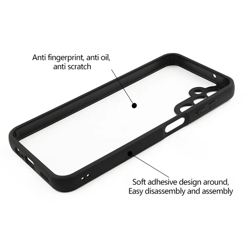 Transparent Phone Case For Samsung Galaxy A14 4G / 5G , Phone Cover Anti-Dust Flexible TPU + Hard PC Shell - 7