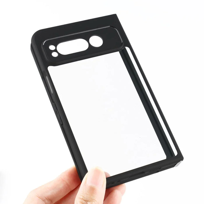 For Google Pixel Fold Transparent PC + TPU Phone Case Drop-proof Phone Cover - 5