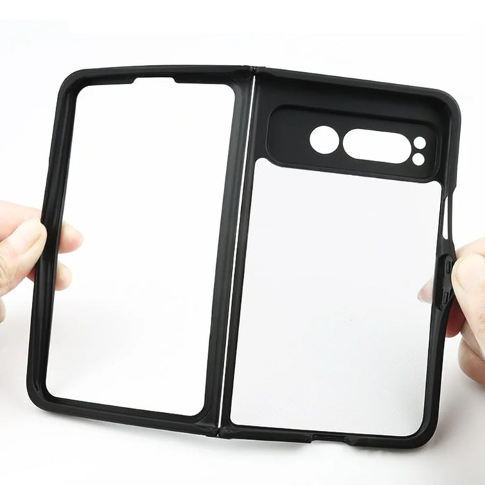 For Google Pixel Fold Transparent PC + TPU Phone Case Drop-proof Phone Cover - 6