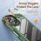 For iPhone 15 Drop-Proof Phone Case Alloy Lens Frame PC+TPU Hybrid Back Cover - Green - 6