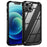 Shockproof Phone Case for iPhone 15 Plus Anti-Scratch PC+TPU Phone Cover with Alloy Lens Frame - Black - 1