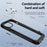 Shockproof Phone Case for iPhone 15 Plus Anti-Scratch PC+TPU Phone Cover with Alloy Lens Frame - Black - 3