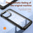 PC+TPU Phone Case for iPhone 15 Pro Max Anti-Drop Alloy Lens Frame Protective Phone Cover - Black - 3